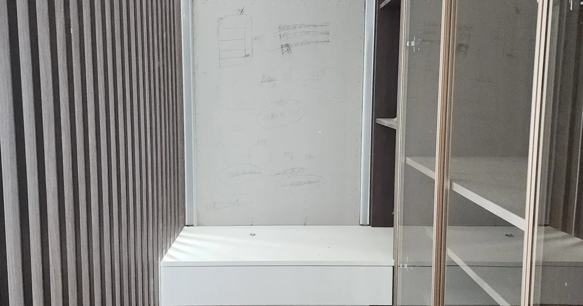 화장대 LED 조명거울 설치 사례